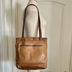 Leather Shoulder Bag / All Natural Inside and Out